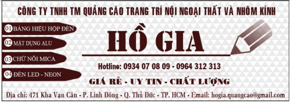 Thiết kế và thi công quảng cáo