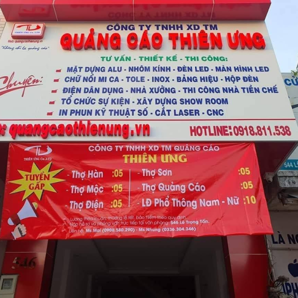 Thiết kế và thi công quảng cáo