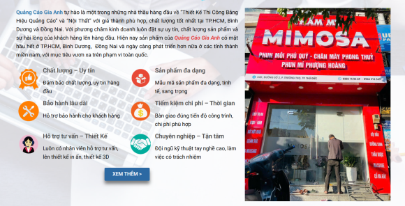 Thiết kế và thi công quảng cáo