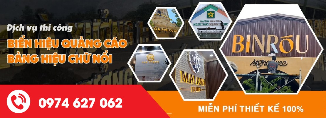TOP 3 CÔNG TY THIẾT KẾ VÀ THI CÔNG BẢNG HIỆU UY TÍN