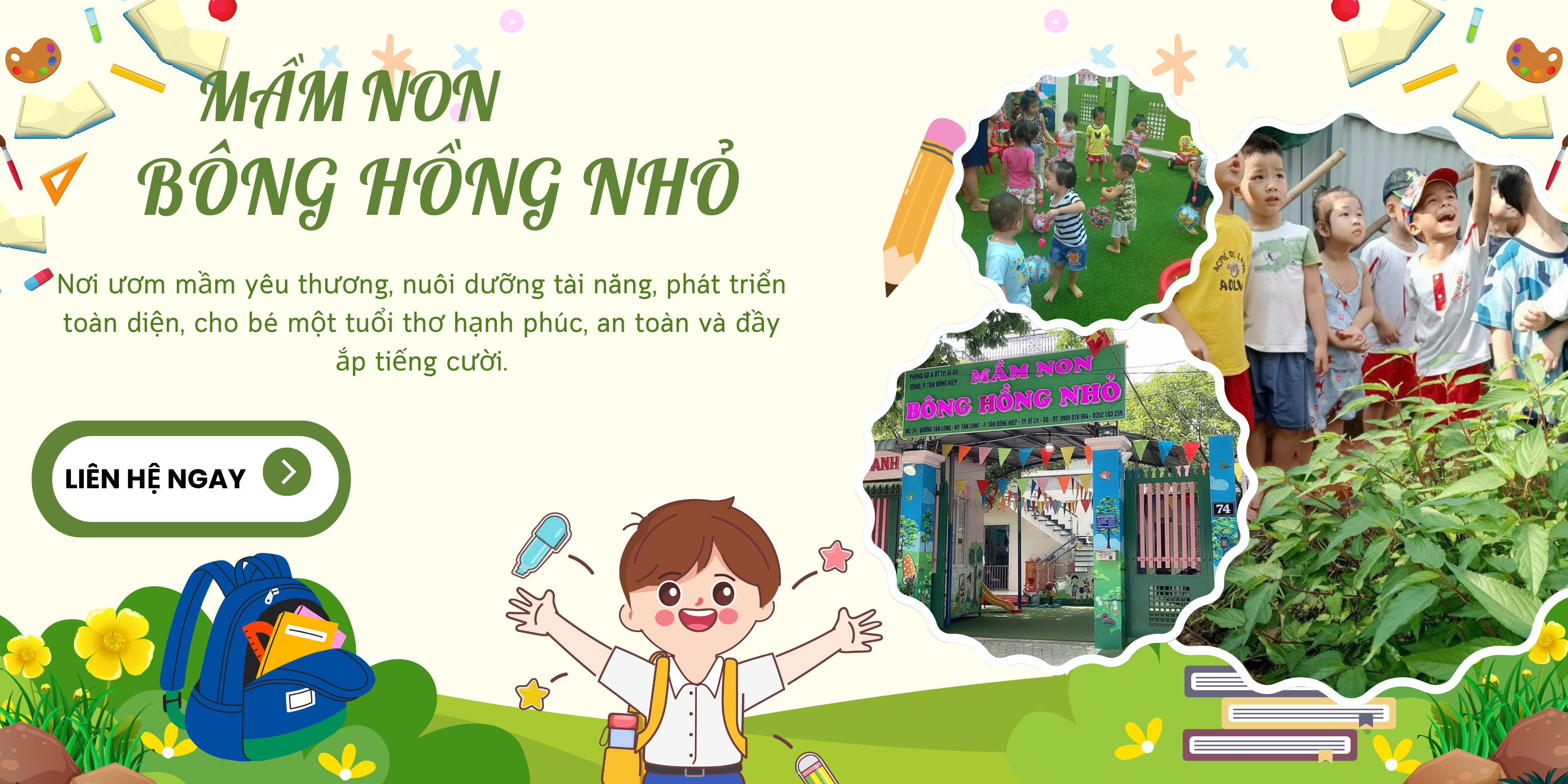 Tuyển Sinh Năm Học Mới – Mầm Non Bông Hồng Nhỏ: Nơi Ươm Mầm Yêu Thương và Phát Triển Toàn Diện