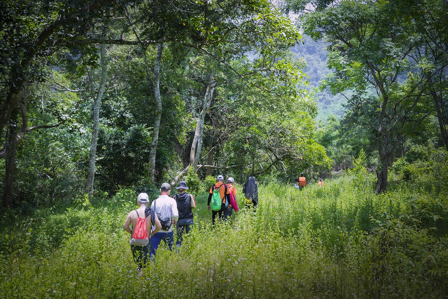 trekking xuyên rừng