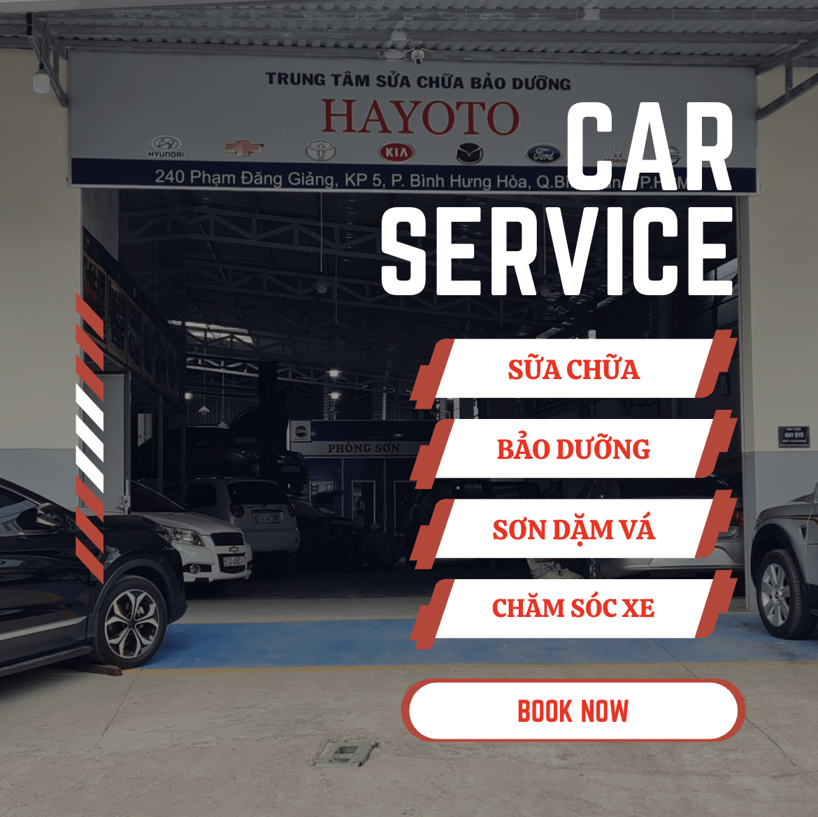 TRUNG TÂM SỬA CHỮA BẢO DƯỠNG XE Ô TÔ CHẤT LƯỢNG NHẤT BÌNH TÂN - HAYOTO GARAGE