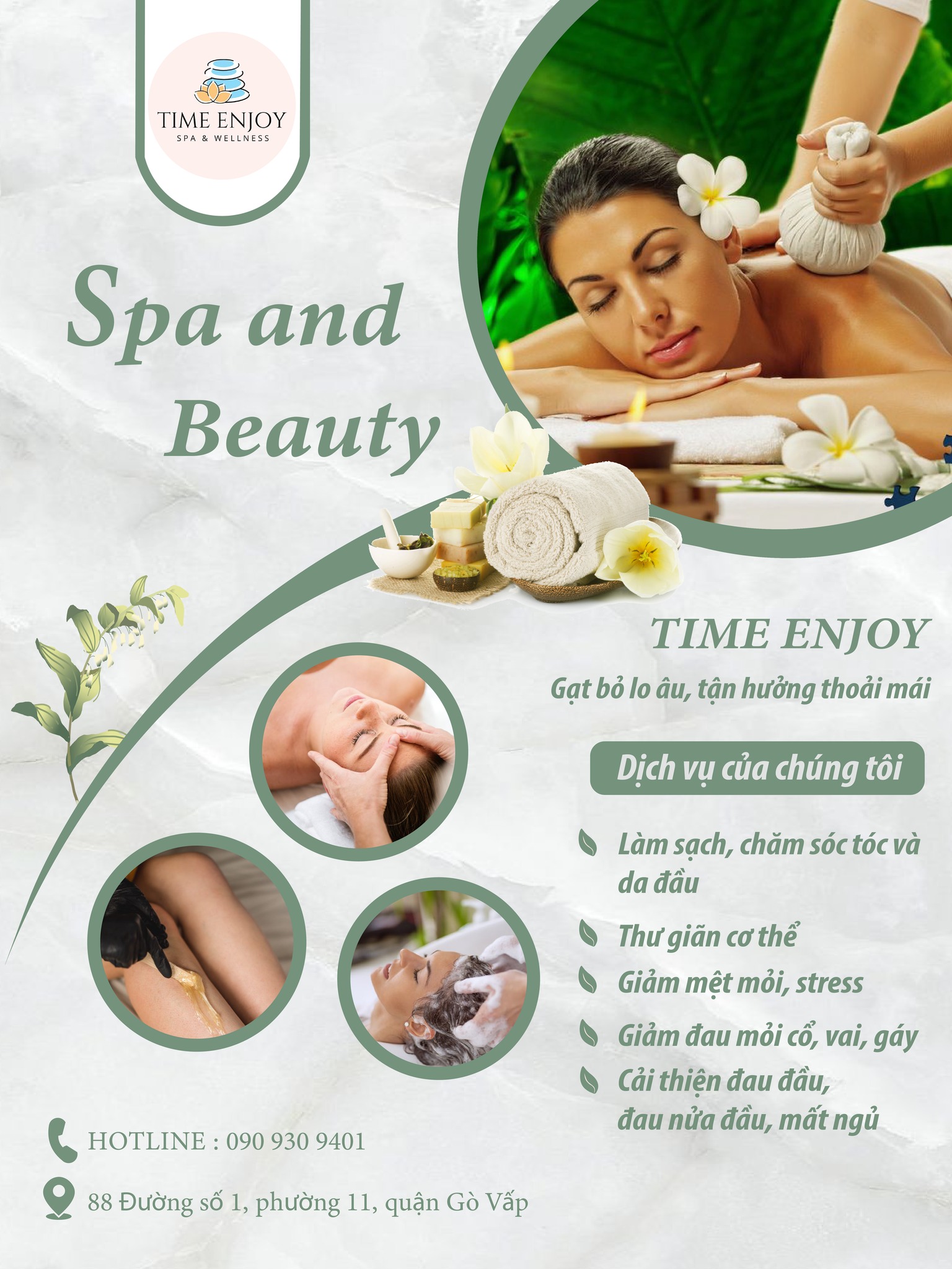 Gội Đầu Massage Thư giãn Gò Vấp - Time Enjoy