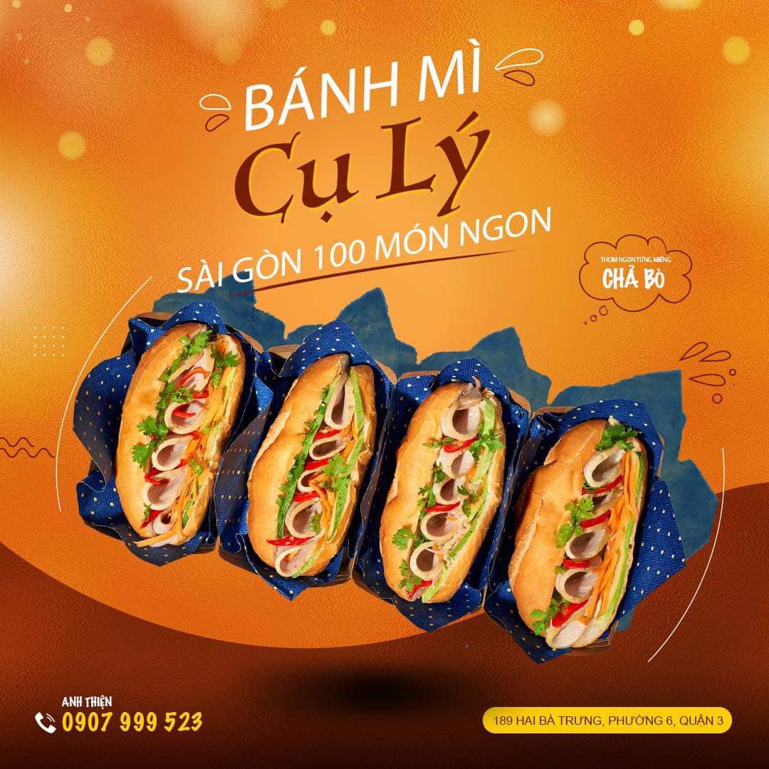 Top 3 cửa hàng bánh mì chả bò – chả quế – chả lụa uy tín, chất lượng tại TP. Hồ Chí Minh – Quận 3