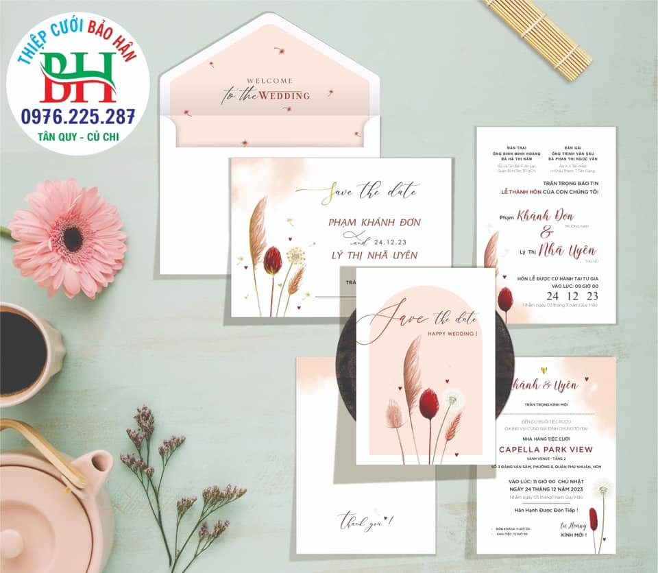 In Thiệp Cưới Sang Trọng – Gửi Gắm Yêu Thương Qua Từng Nét Chữ