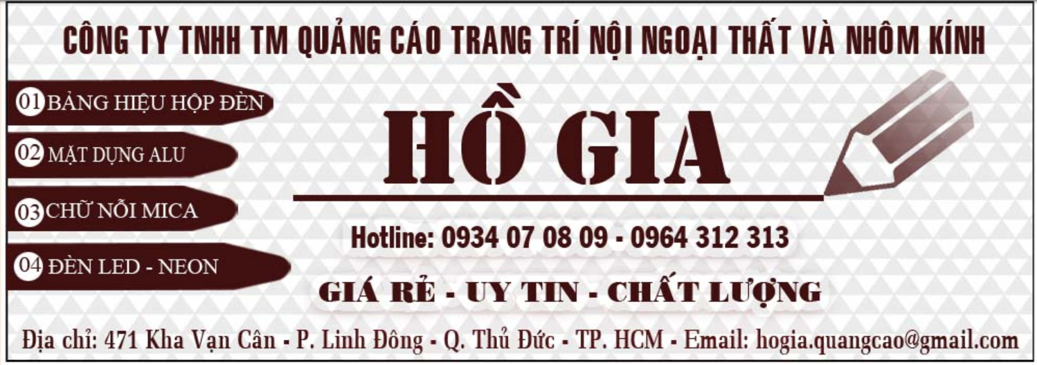 TOP ĐƠN VỊ THI CÔNG BẢNG HIỆU QUẢNG CÁO CHẤT LƯỢNG QUẬN 1