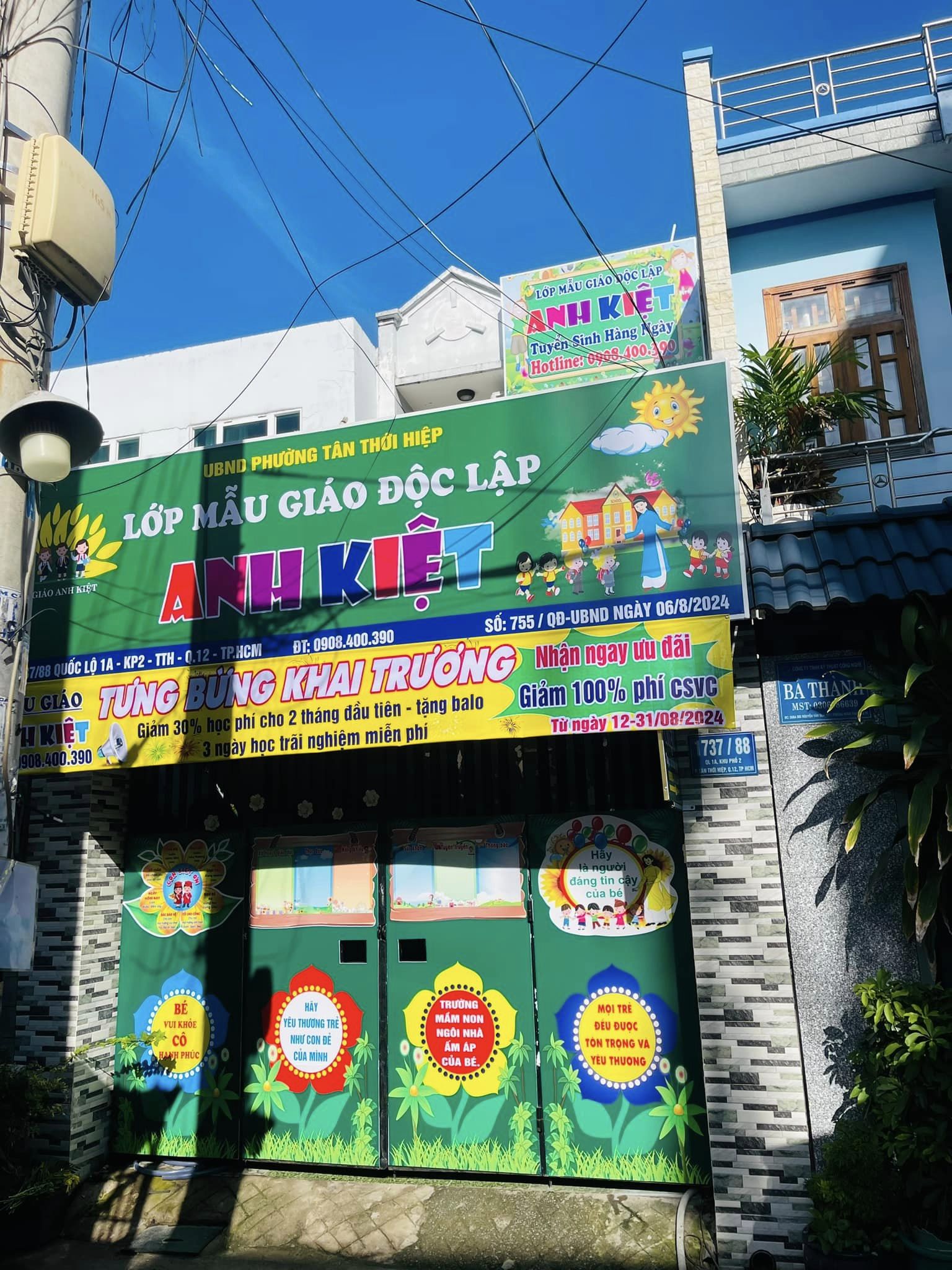 TOP ĐƠN VỊ TRƯỜNG MẦM NON CHẤT LƯỢNG QUẬN 12