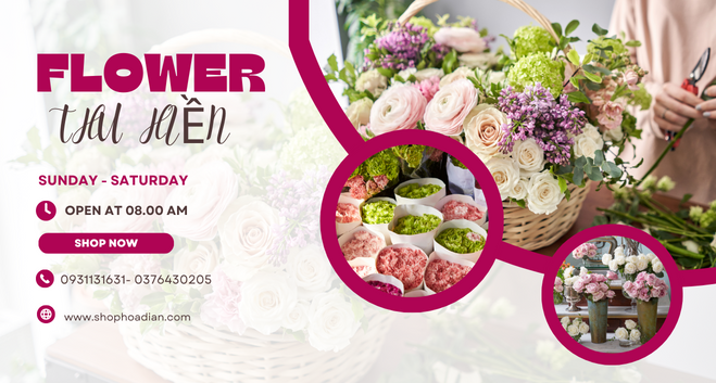 TOP 3 ĐƠN VỊ CHUYÊN  CUNG CẤP HOA TƯƠI ĐẸP TẠI DĨ AN
