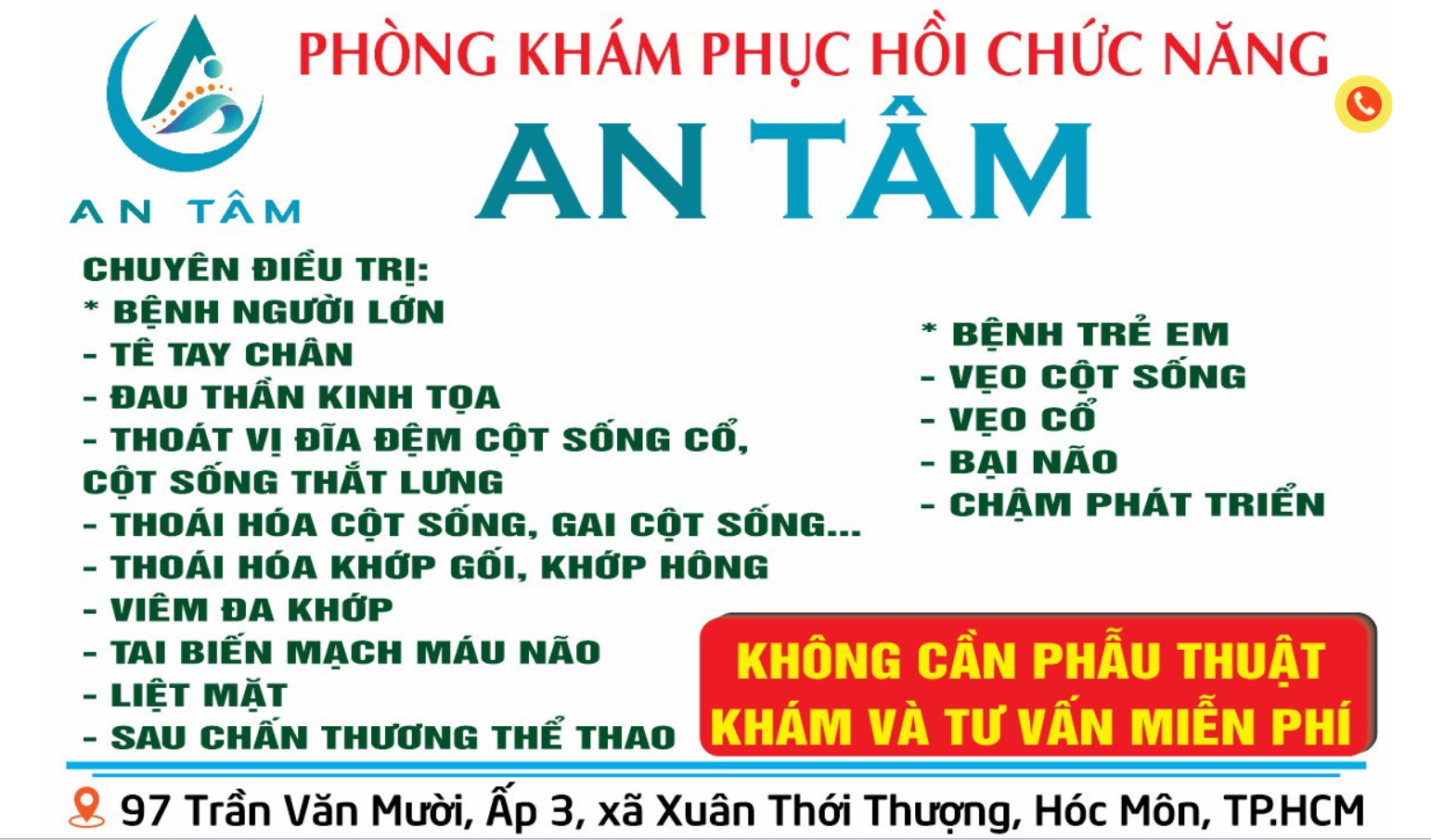 An Tâm - Địa điểm Vật lý trị liệu tại TP Hồ Chí Minh
