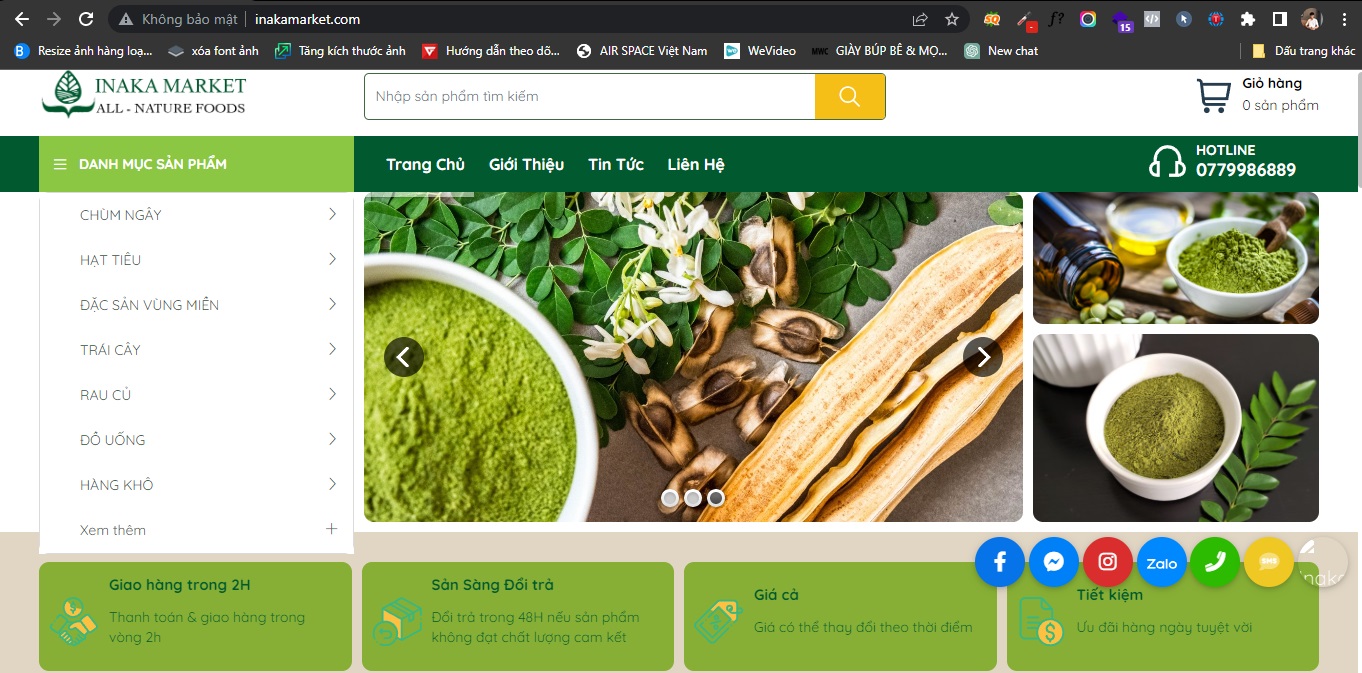 Top 3 website bán thực phẩm chất lượng ở TP. HCM
