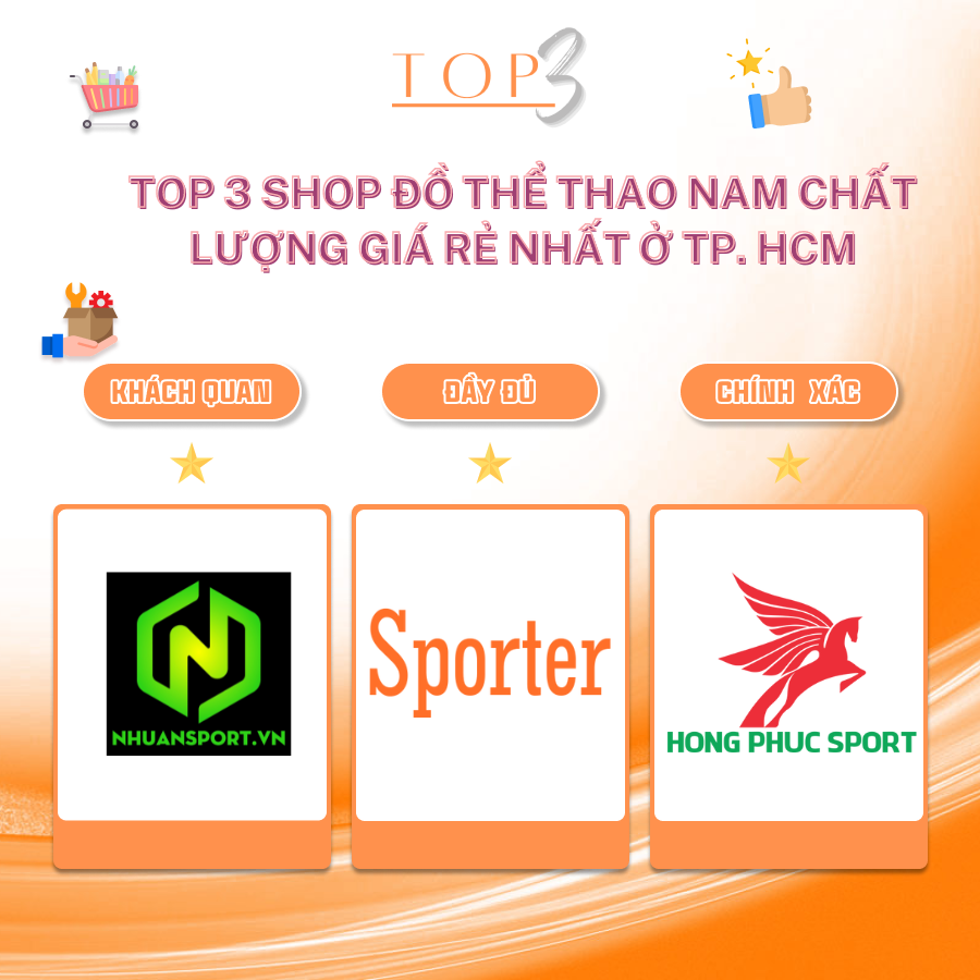 Top 3 Shop đồ thể thao nam chất lượng giá rẻ nhất ở TP. HCM