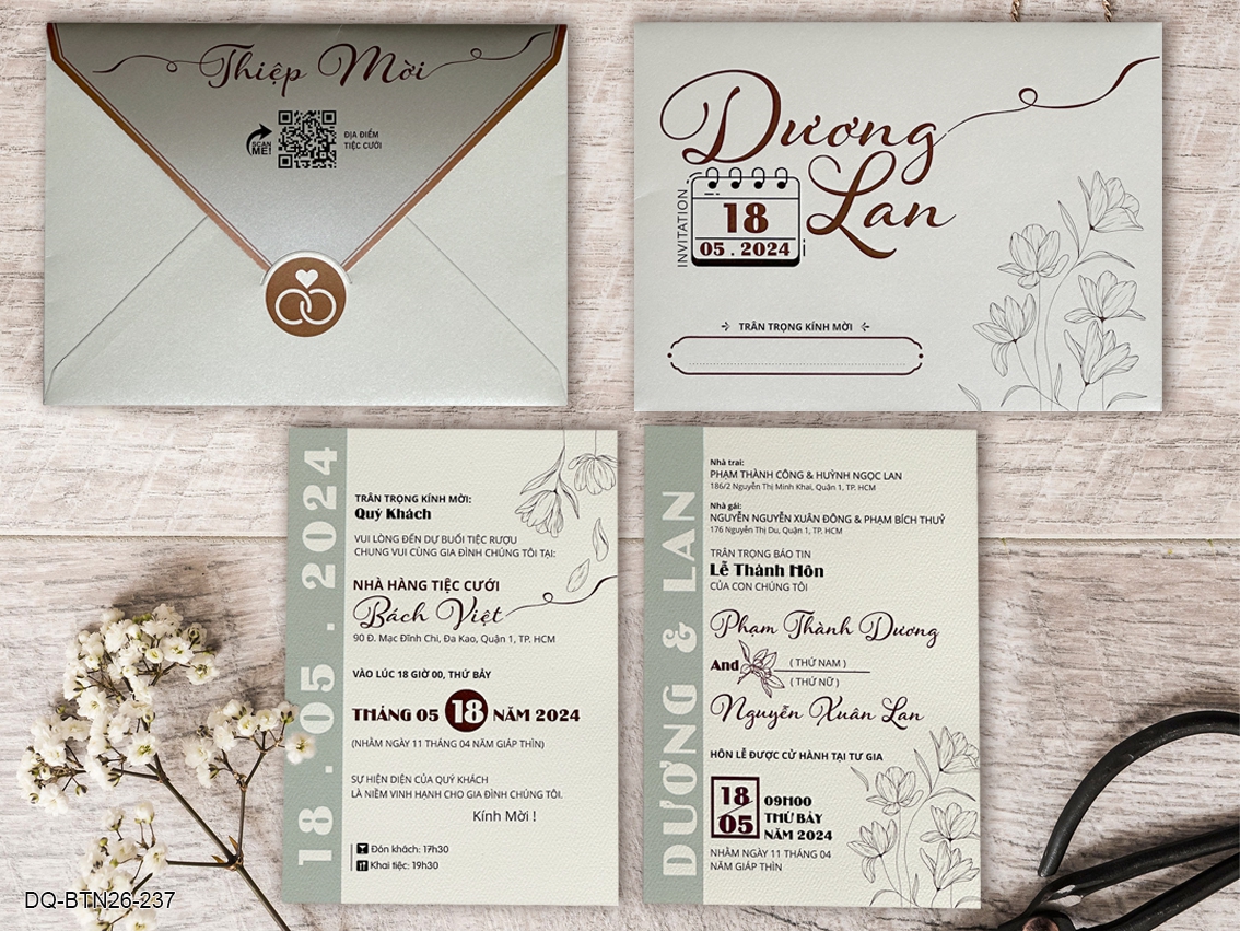 Top Những Địa Chỉ In Thiệp Cưới Nhiều Mẫu Mã Đẹp Và Giá Tốt Nhất Trên Thị Trường, Uy Tín Thân Thiện