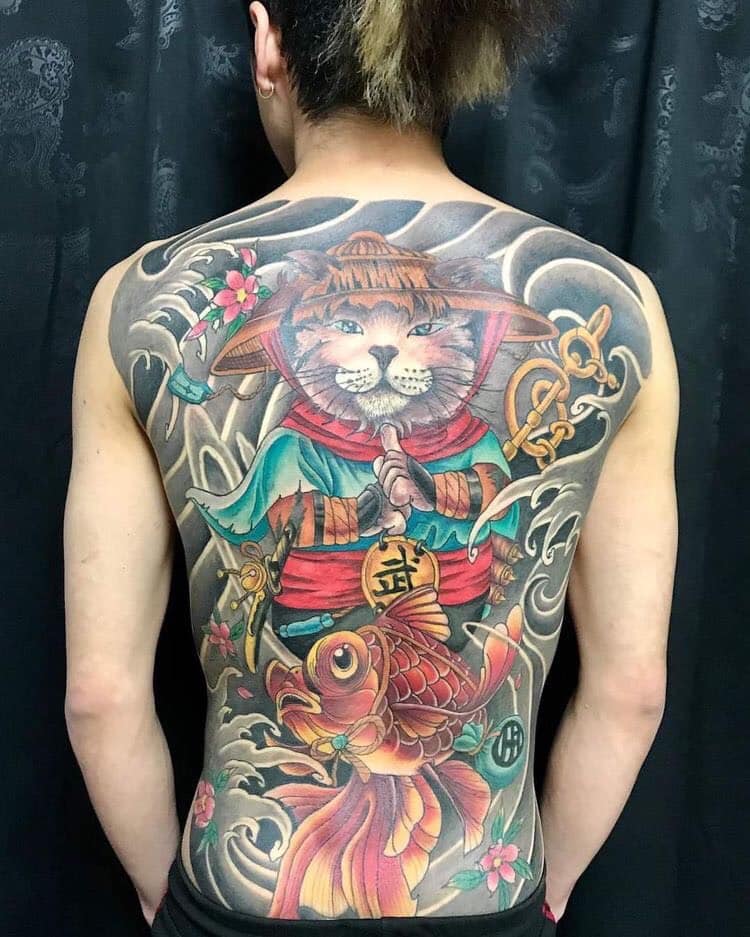Mẫu tham khảo Hình xăm mèo thần tài đẹp  Tatuaje de venus Gato de la  fortuna Tatuajes japoneses tradicionales