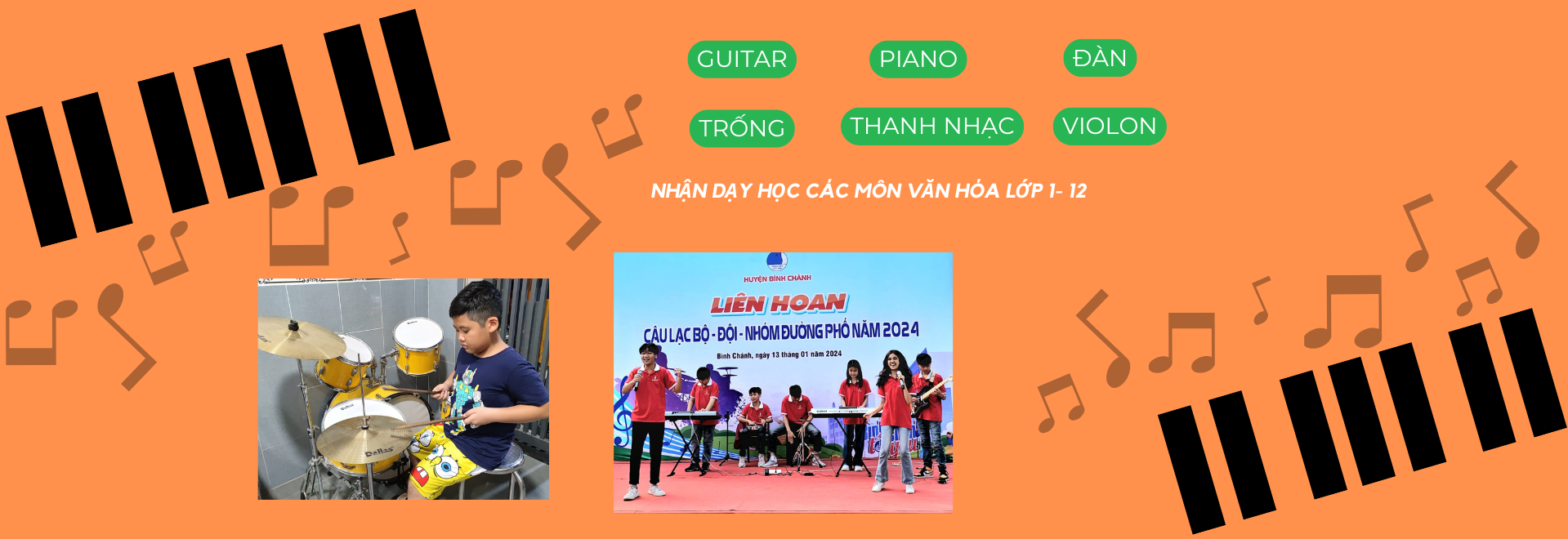 GIỚI THIỆU ĐỐI TÁC - TRUNG TÂM ÂM NHẠC MI MI TẠI BÌNH CHÁNH