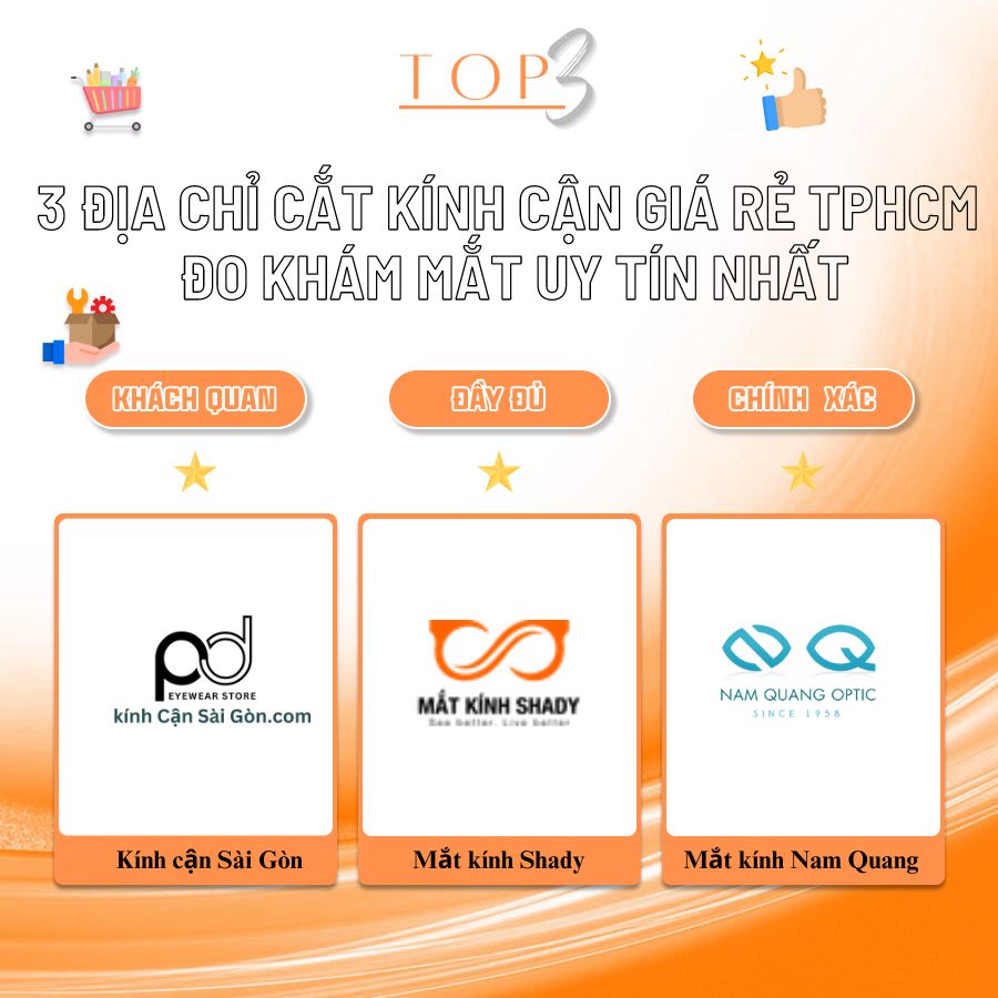 3 Địa chỉ cắt kính cận giá rẻ TPHCM, đo khám mắt uy tín nhất