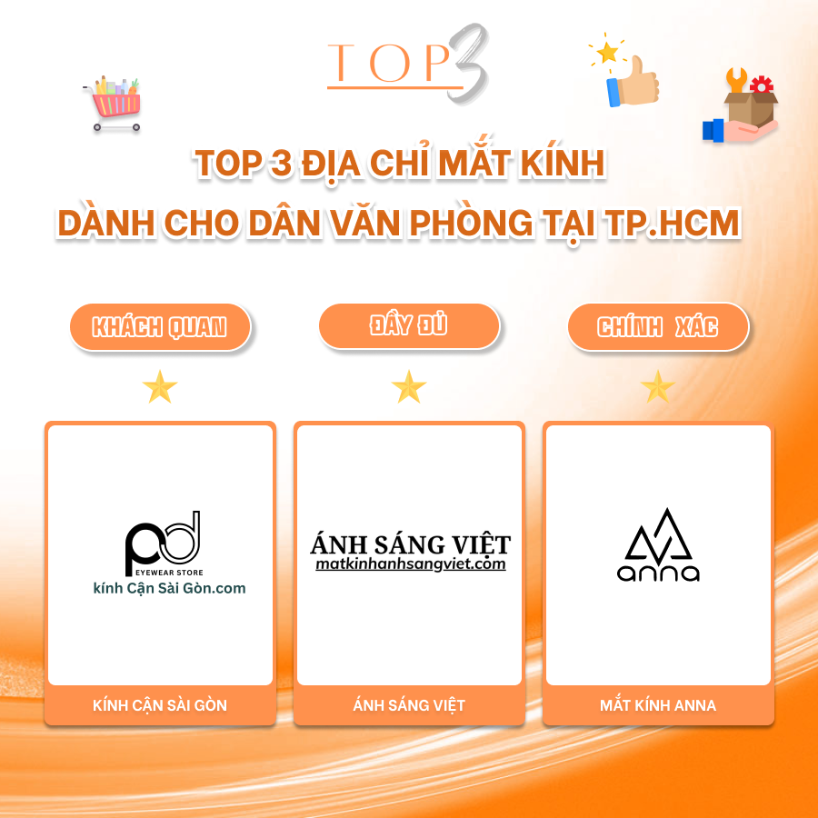 TOP 3 ĐỊA CHỈ MẮT KÍNH DÀNH CHO DÂN VĂN PHÒNG TẠI TP.HCM