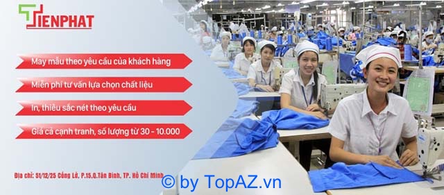 xưởng may áo khoác tphcm Tiến Phát