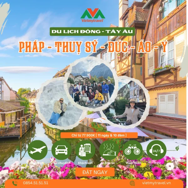 Top 3 Công Ty Tour Du Lịch Châu Âu Uy Tín Nhất Hiện Nay – Trải Nghiệm Đẳng Cấp, Lịch Trình Chuẩn