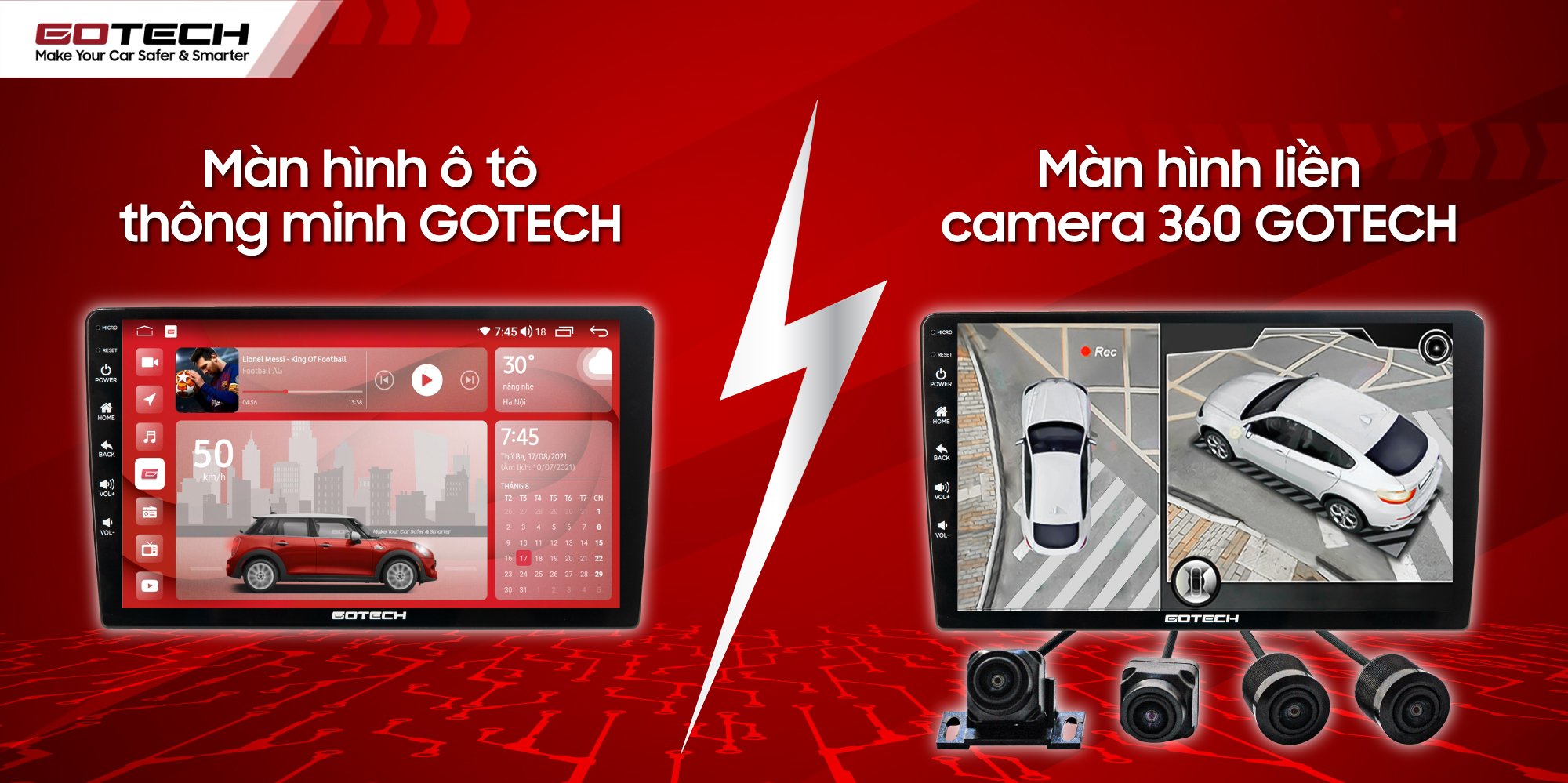 Dịch Vụ Độ Màn Hình Liền Camera 360 GOTECH Tại Garage Hoàng Vũ