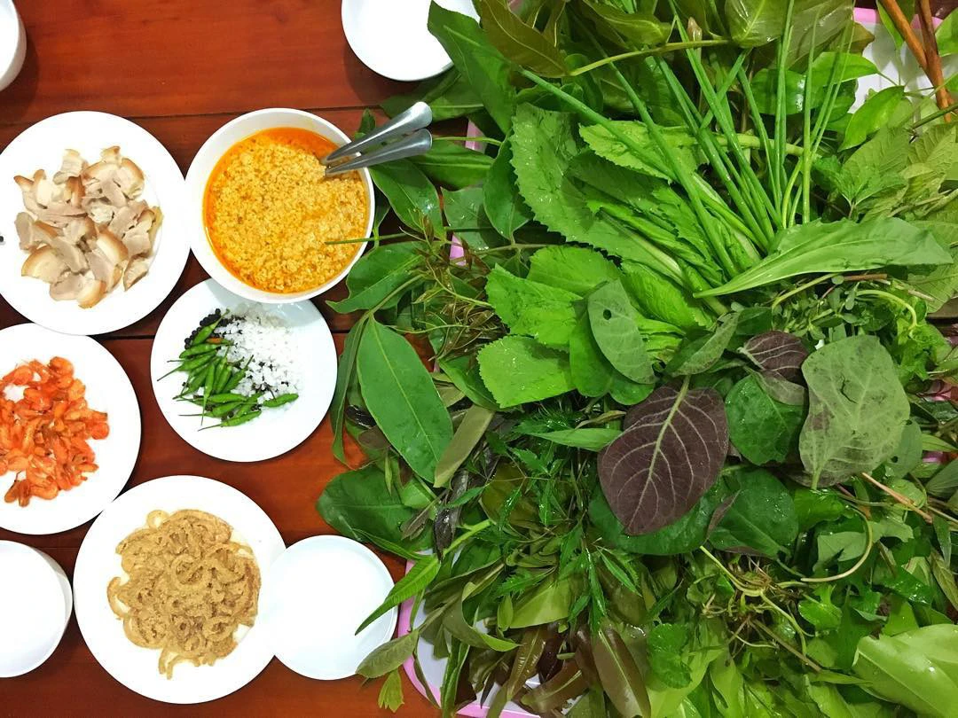 rau ôm kon tum - hương rừng quán