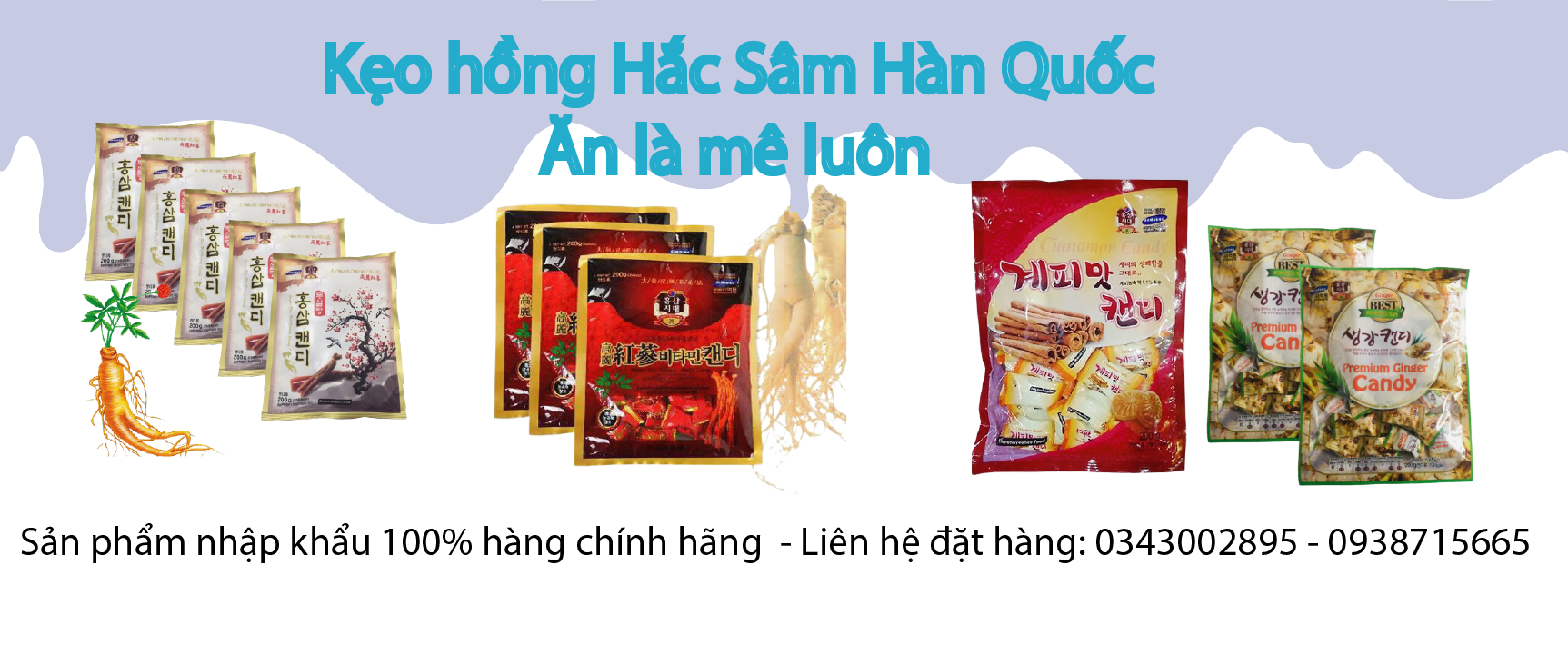 Top 3 Cửa hàng bán kẹo sâm sâm Hàn Quốc uy tín nhất ở TPHCM