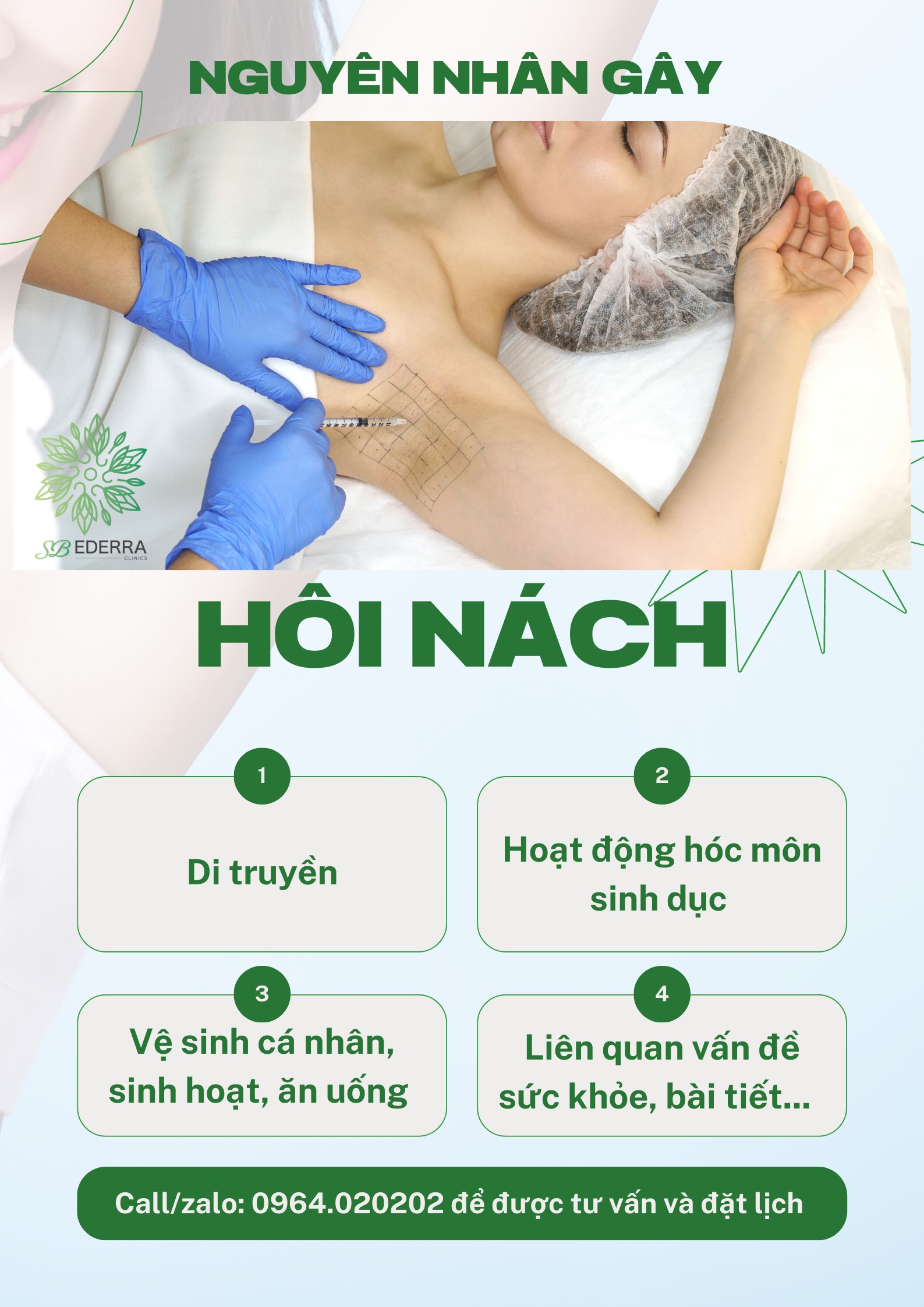 Top đơn vị đặc trị mùi hôi nách tốt nhất Thành Phố Hồ Chí Minh