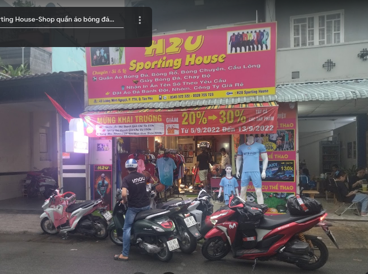 Shop đồ thể thao chất lượng, uy tín tại khu vực Tân Phú,Tp Hồ Chi Minh
