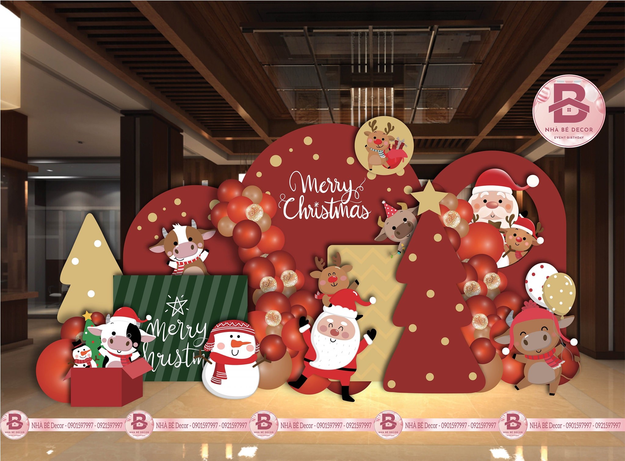 Biến Quán Cafe Thành Góc Noel Cực Chất – Khách Đến Là Mê