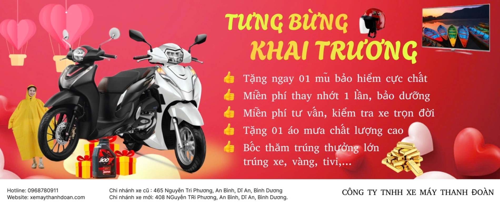 Top 3 cửa hàng xe máy uy tín tại Dĩ An