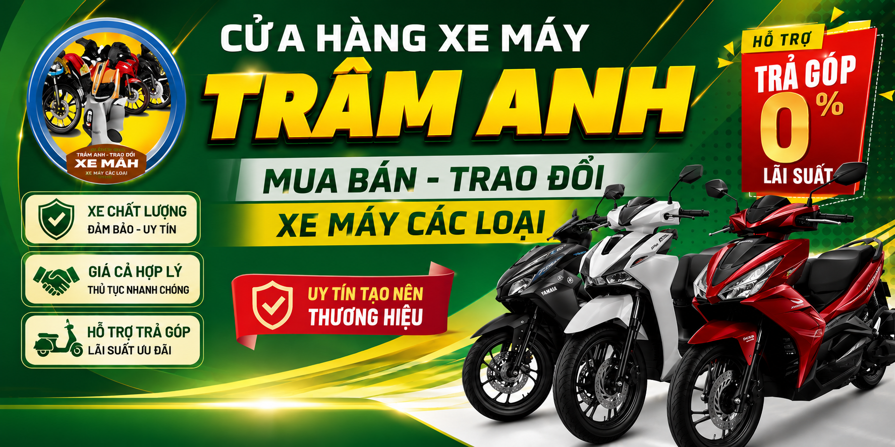 Top 3 Cửa Hàng Xe Máy Uy Tín, Giá Tốt Trả Góp 0Đ Tại Đồng Nai
