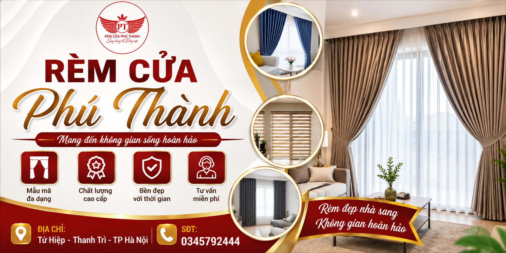 Top 3 Công Ty Rèm Cửa Uy Tín, Chất Lượng Tại Thanh Trì, Hà Nội