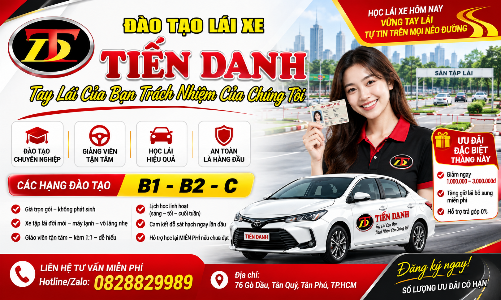 Top 3 Đào Tạo Lái Xe Tân Phú Uy Tín, Chất Lượng 2026