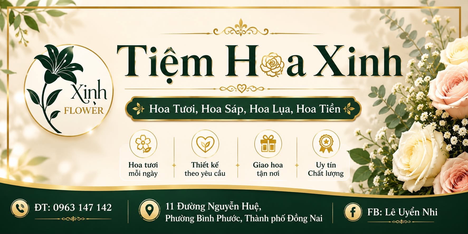 Top 3 tiệm hoa uy tín, chất lượng tại Đồng Xoài, Bình Phước