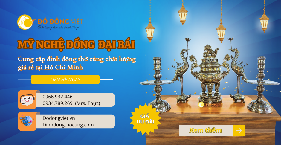 Top 3 doanh nghiệp cung cấp đồ đồng, lư hương đồng uy tín tại Thành phố Hồ Chí Minh