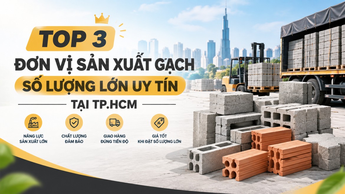 Top 3 Đơn Vị Sản Xuất Gạch Số Lượng Lớn Uy Tín Tại TP.HCM