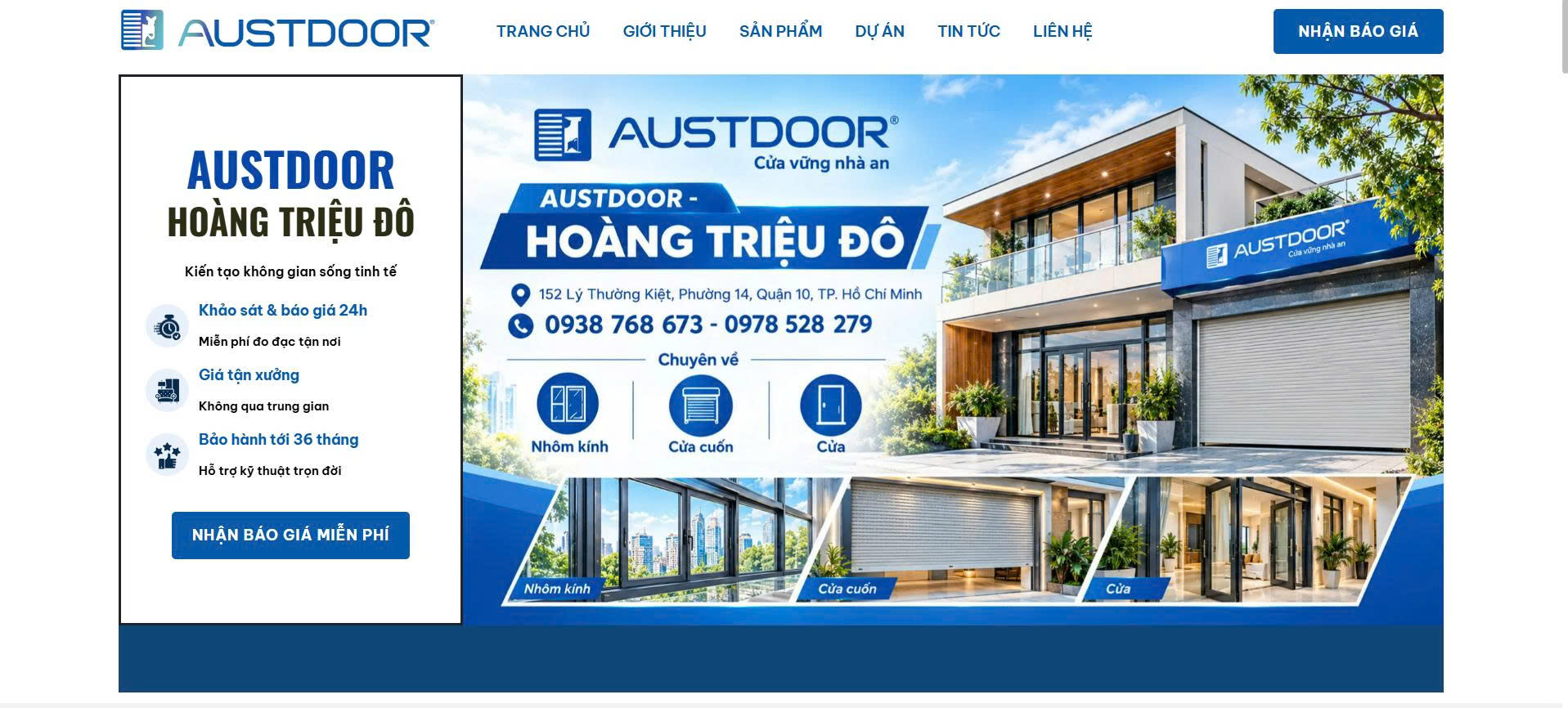 Austdoor Hoàng Triệu Đô – Đơn vị chuyên cửa nhôm, cửa cuốn và cửa kính Xingfa