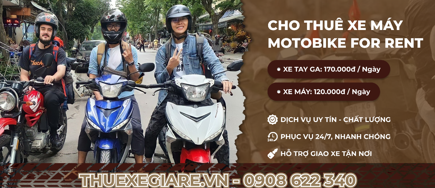 TOP 3 DỊCH VỤ THUÊ XE MÁY UY TÍN GIÁ RẺ NHẤT VIỆT NAM