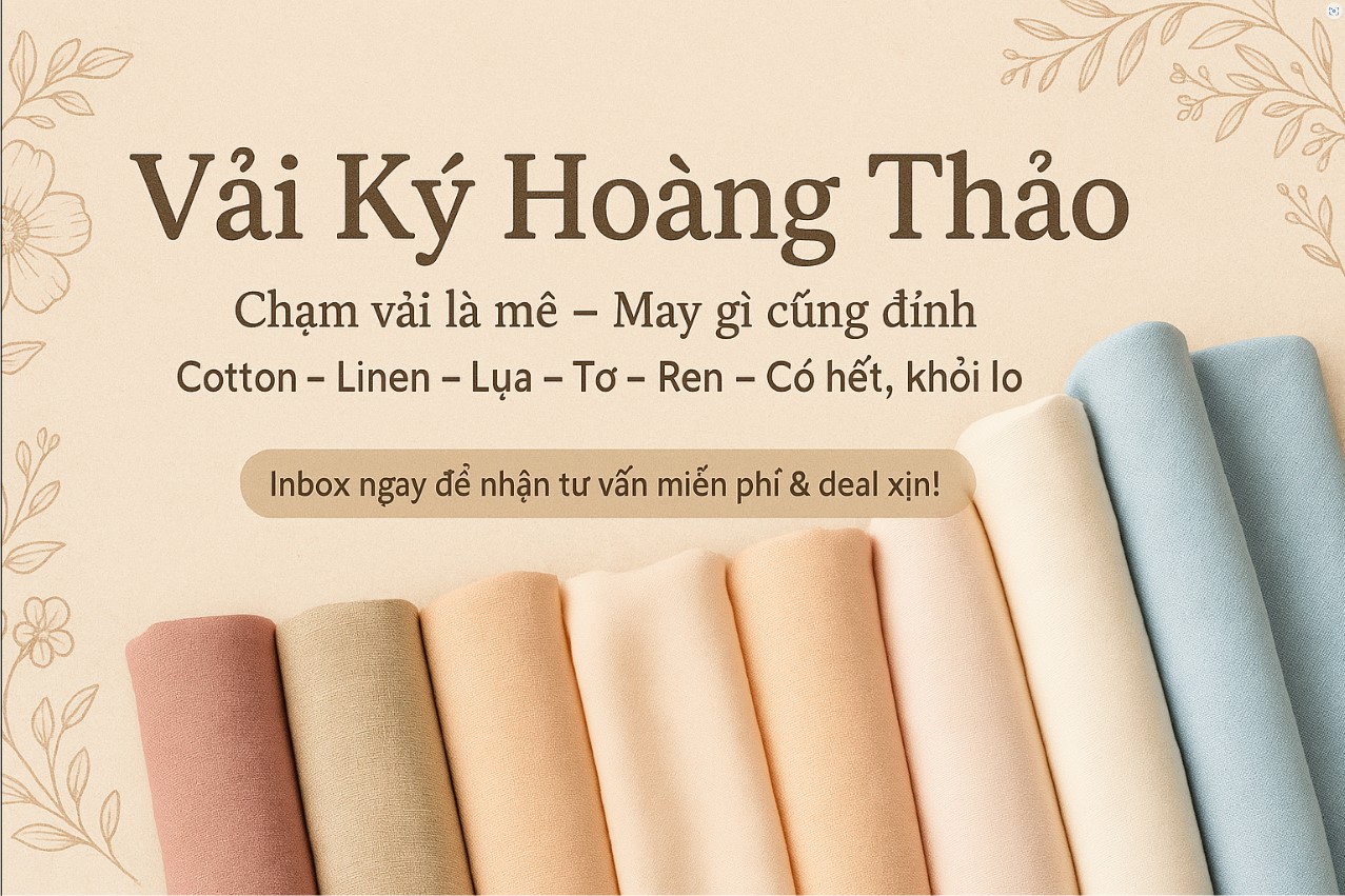Vải Ký Hoàng Thảo Vĩnh Long - Thiên Đường Dành Cho Tín Đồ Mên Vải