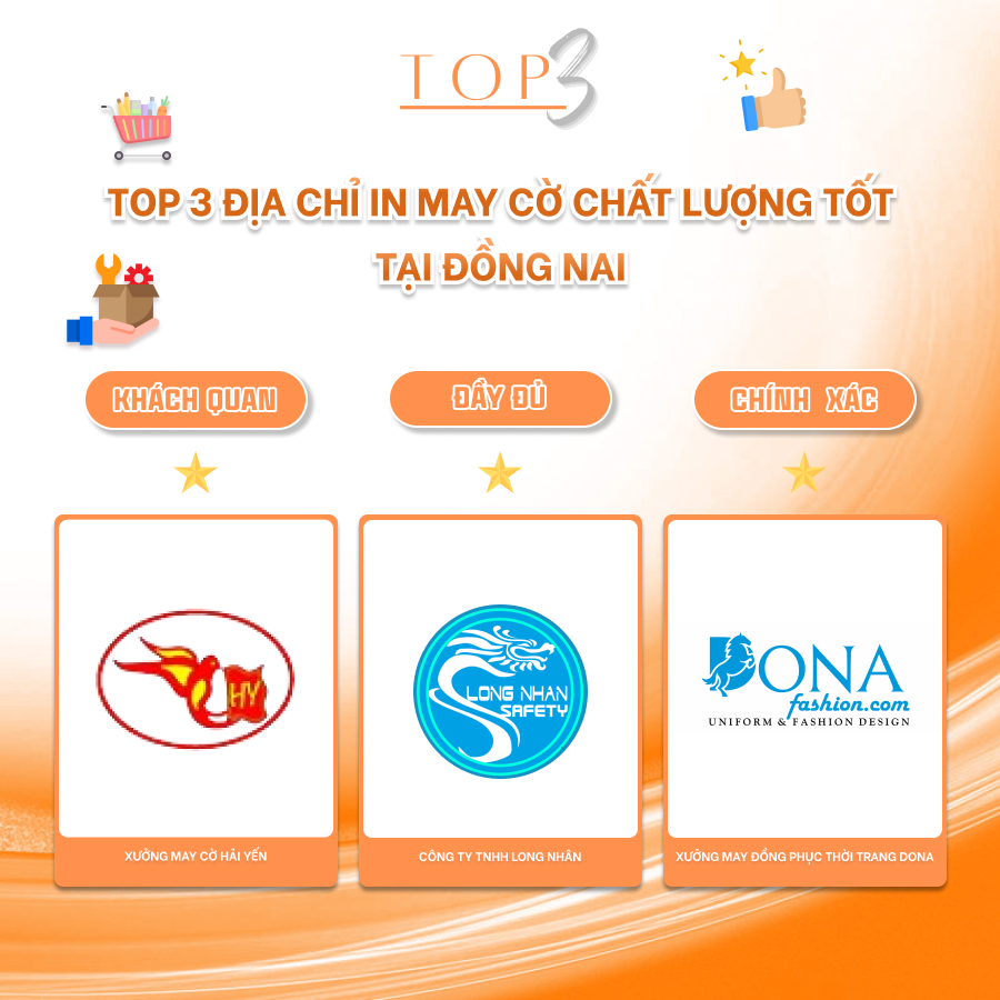 Top 3 địa chỉ in may cờ chất lượng tốt tại Đồng Nai