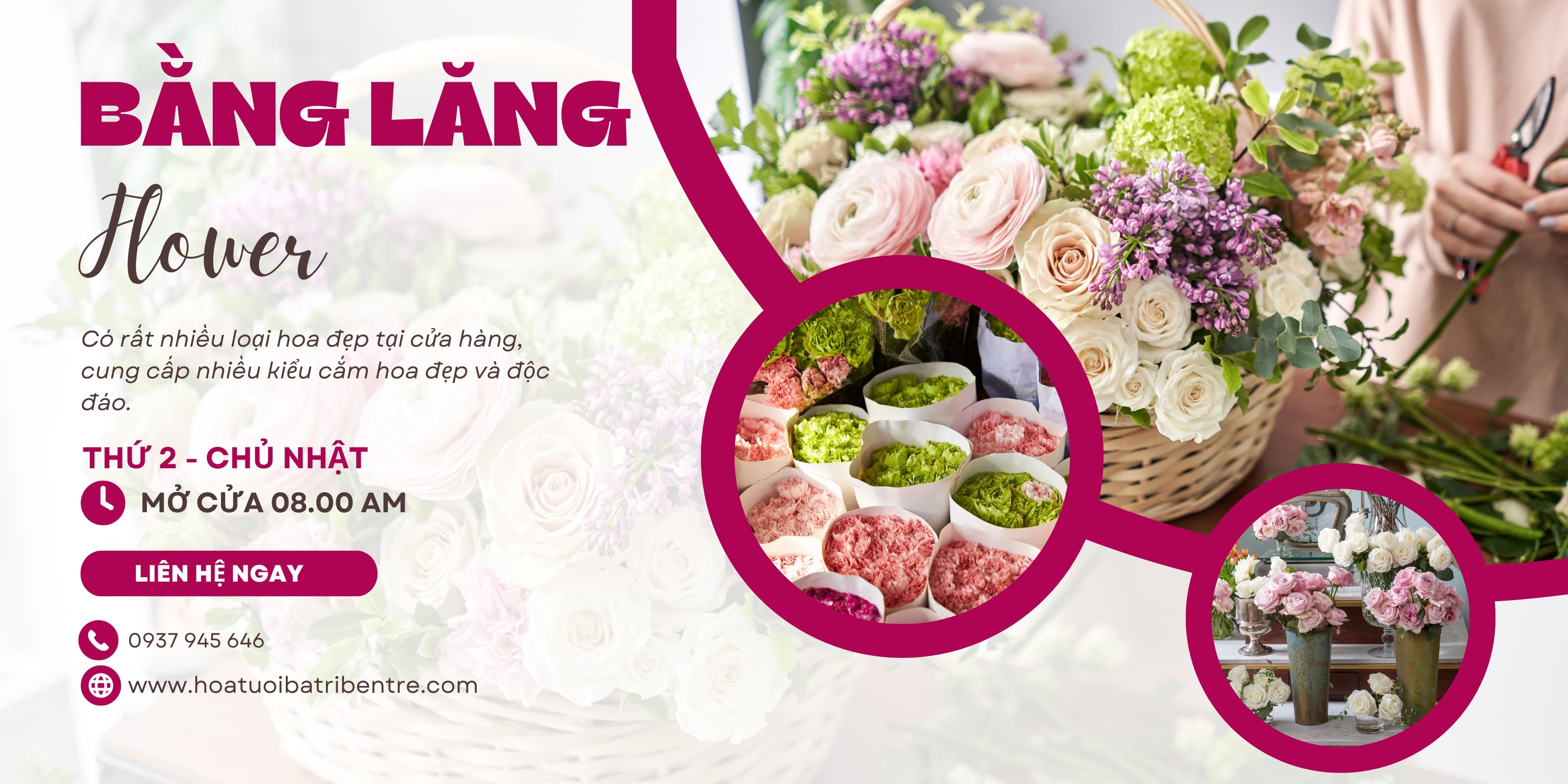 Hoa Tươi Ba Tri Bến Tre - CỬA HÀNG HOA UY TÍN, CHẤT LƯỢNG Ở BẾN TRE