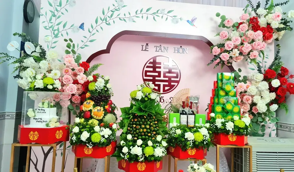 Mâm quả cưới đẹp và hiện đại hot trend 2025