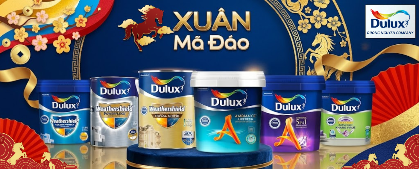 Sơn Dulux Dương Nguyễn Chúc Mừng Năm Mới 2026 - Giảm Giá 50% Online