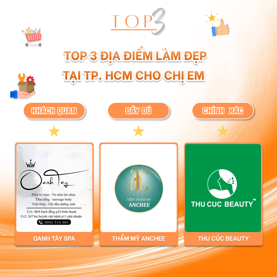 TOP 3 ĐỊA ĐIỂM LÀM ĐẸP TẠI TP. HCM CHO CHỊ EM 