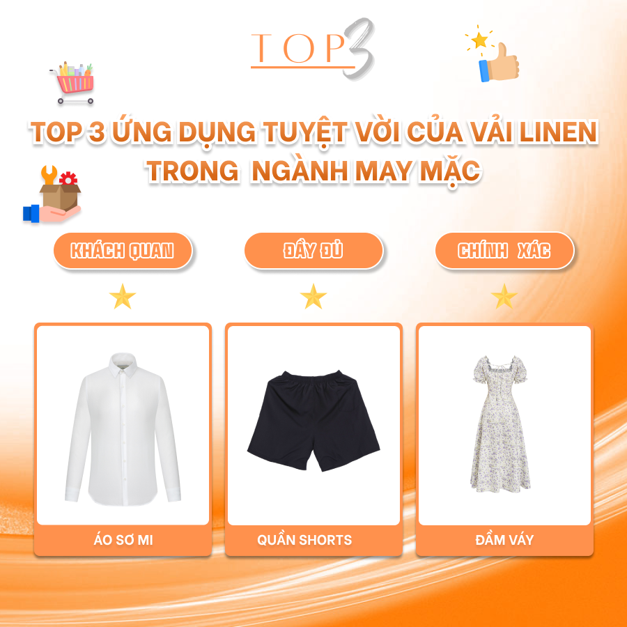 TOP 3 ỨNG DỤNG TUYỆT VỜI CỦA VẢI LINEN TRONG NGÀNH MAY MẶC
