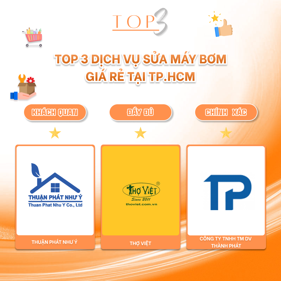TOP 3 DỊCH VỤ SỬA MÁY BƠM GIÁ RẺ TẠI TP. HCM 