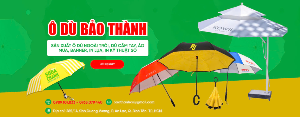 Top 3 Công Ty Sản Xuất Và In Ấn Ô Dù Nghiệp Chuyên Nghiệp Tại Việt Nam