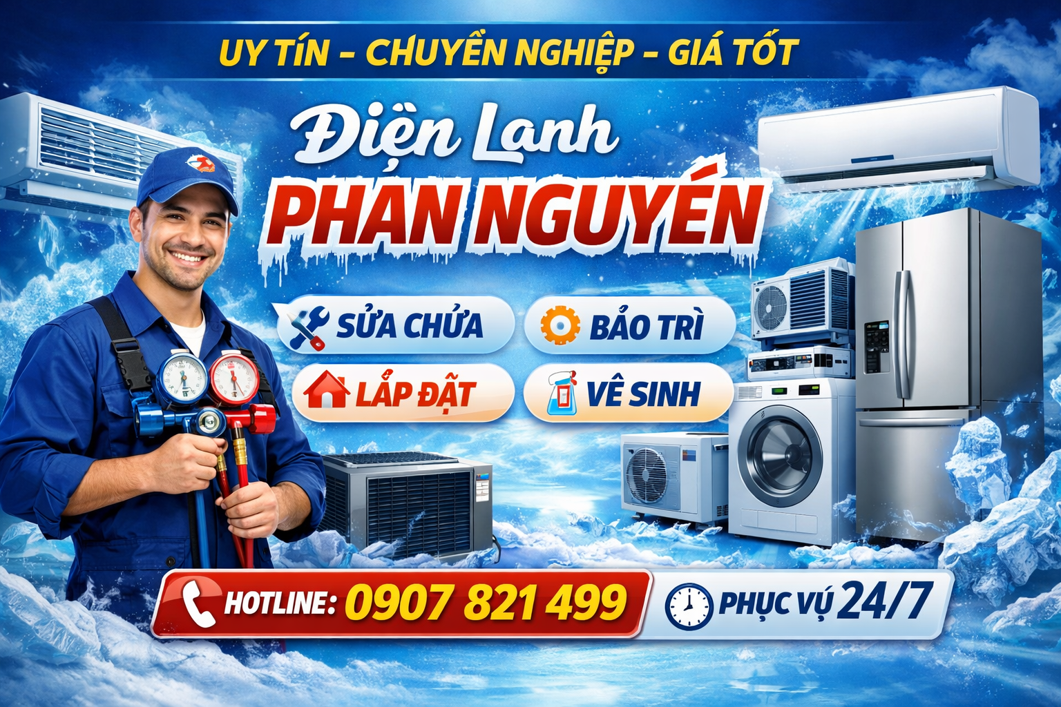 Top 3 Dịch Vụ Điện Lạnh Uy Tín Hiện Nay Tại Bình Dương