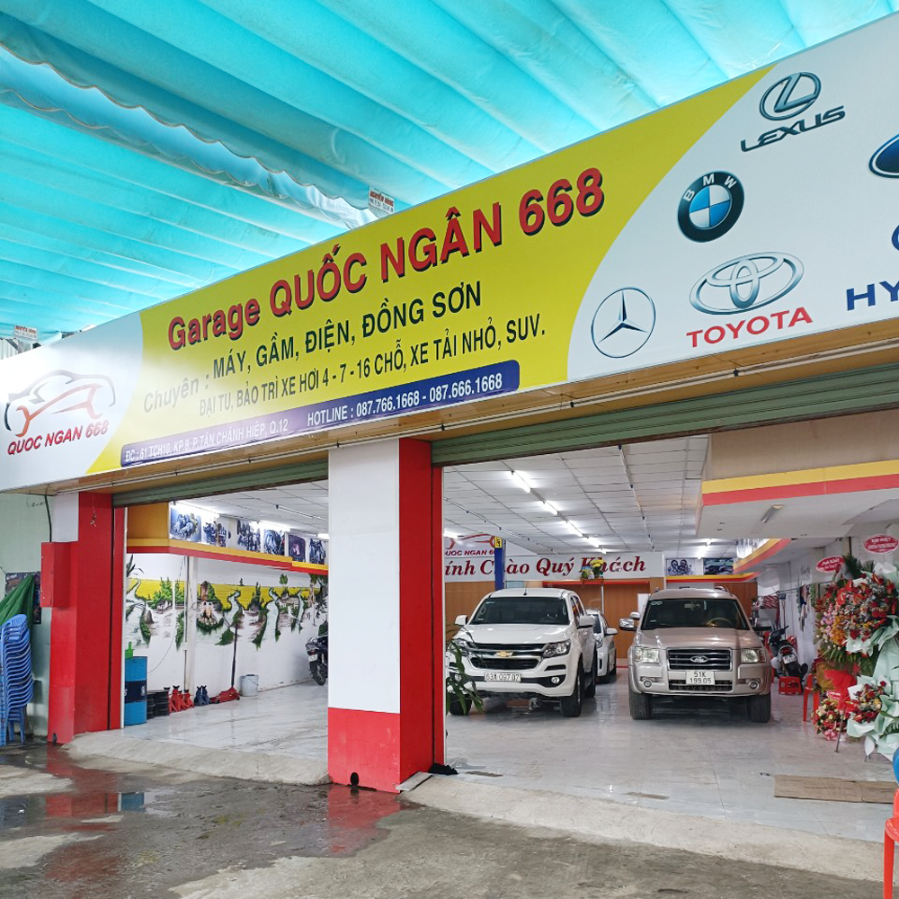 Địa chỉ Gara ô tô uy tín tại quận 12