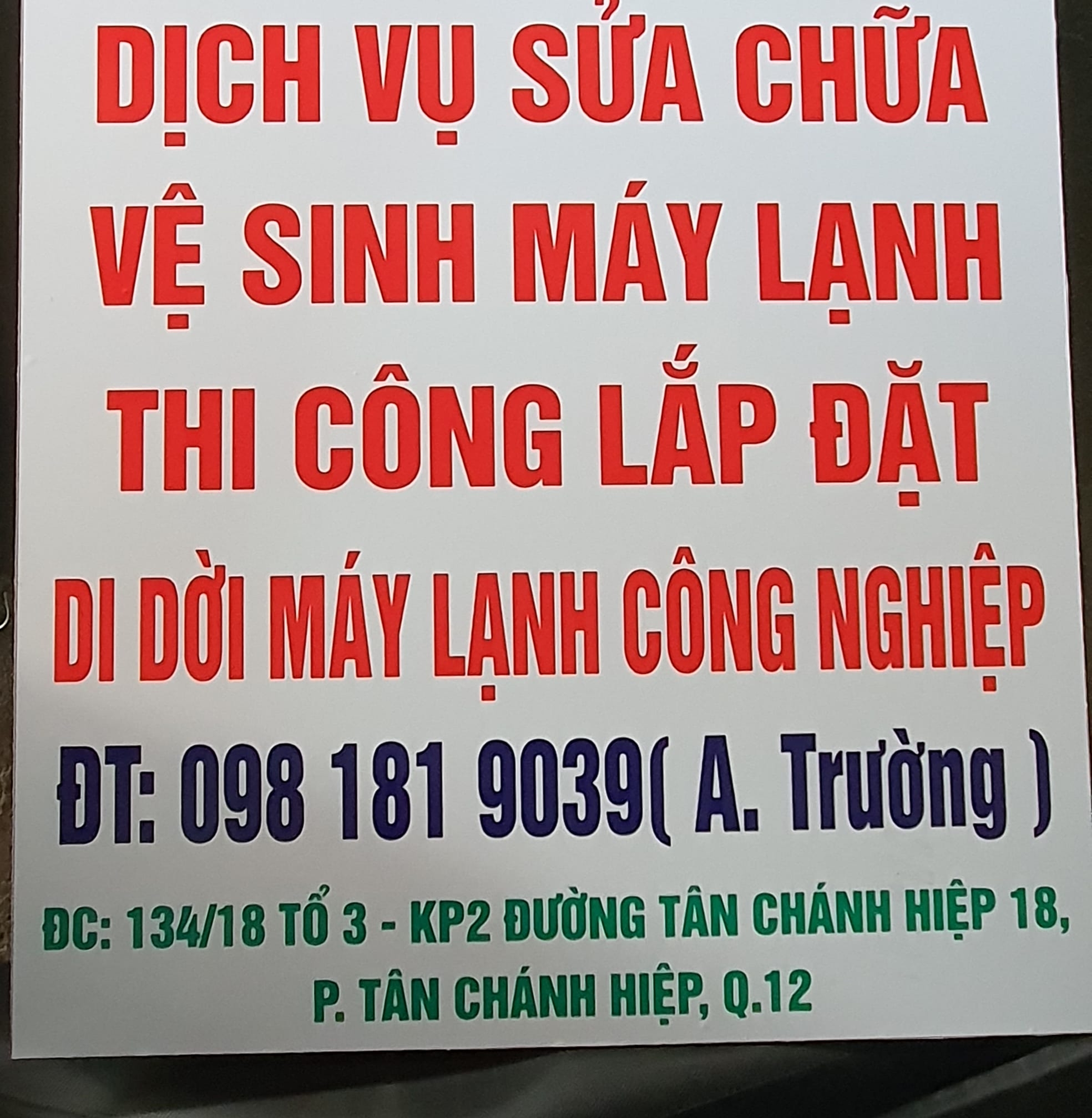 Top 3 Dịch Vụ Cơ Điện Lạnh Uy Tín Nhất Quận 12